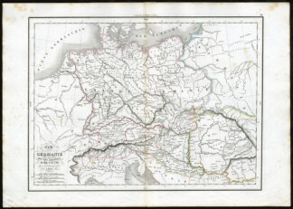Antique Print-GERMANY-PANNONIA-RAETIA-DACIA-Delamarche-1840