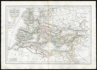 Antique Print-ROMAN-EMPIRE-EUROPE-MIDDLE EAST-Delamarche-1840