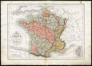 Antique Print-FRANCE-CORSICA-DEPARTMENT-Delamarche-1840