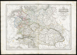 Antique Print-GERMANY-AUSTRIA-PRUSSIA-POLAND-Delamarche-1840
