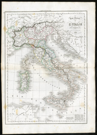 Antique Print-ITALY-SICILY-CORSICA-SARDINIA-Delamarche-1840