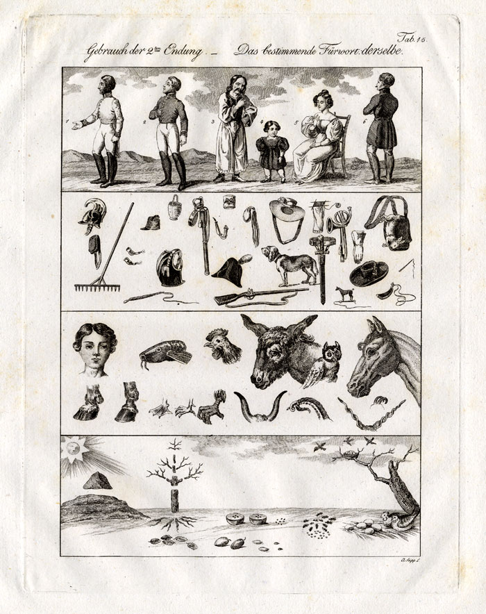 , Antique Print-COSTUME-DOG-HORSE-OWL-WEAPONS-Czech-1844, Pictura Antique Prints