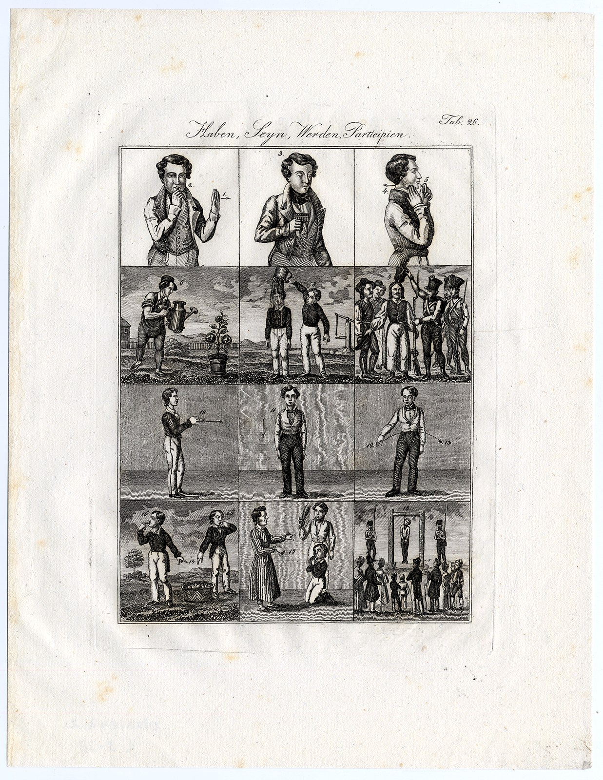 , Antique Print-MILITARY-WEAPONS-COSTUME-Czech-1844, Pictura Antique Prints