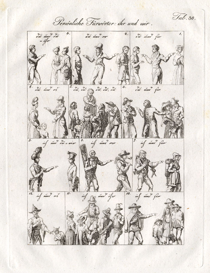 , Antique Print-COSTUME-EDUCATION-Czech-1844, Pictura Antique Prints