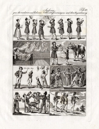 Antique Print-SENSES-DREAM-JUDGEMENT-Czech-1844
