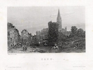 Antique Print-CAEN-FRANCE-Gregoire-Skelton-1876