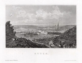 Antique Print-ROUEN-FRANCE-Gregoire-Outhwaite-1876