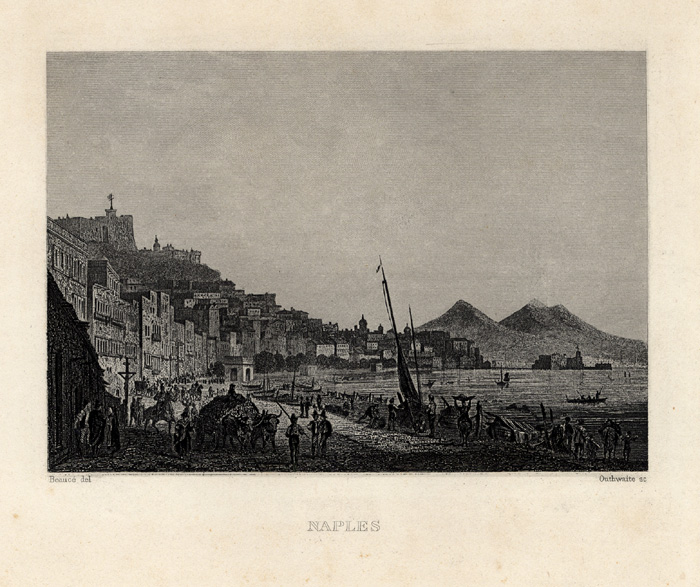 , Antique Print-NAPLES-ITALY-Gregoire-Beauce-1876, Pictura Antique Prints