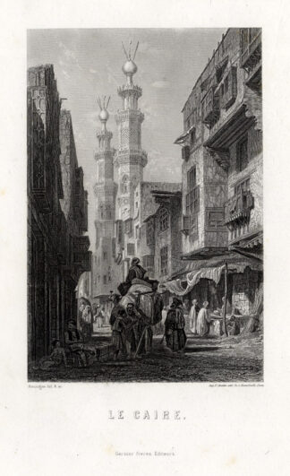 Antique Print-CAIRO-EGYPT-Gregoire-Rouargue-1876