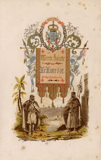 Antique Print-TITLE PAGE-CRUSADER-ARAB-Roberts-1847