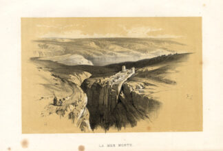 Antique Print-DEAD SEA-ISRAEL-MIDDLE EAST-Roberts-1847