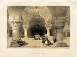 Antique Print-SAINT HELENA-JERUSALEM-ISRAEL-Roberts-1847