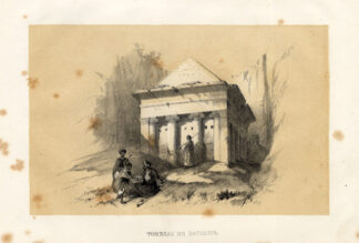 Antique Print-TOMB OF ZACHARIAS-JERUSALEM-ISRAEL-Roberts-1847