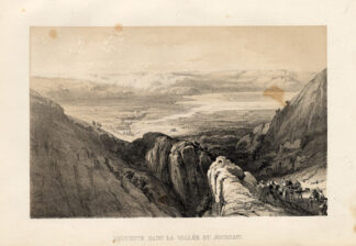 Antique Print-JORDAN-VALLEY-ISRAEL-CAMEL-Roberts-1847