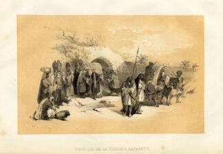 Antique Print-NAZARETH-ISRAEL-PALESTINE-FOUNTAIN OF THE VIRGIN-Roberts-1847