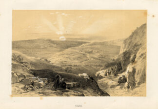 Antique Print-CANA-ISRAEL-PALESTINE-LANDSCAPE-Roberts-1847