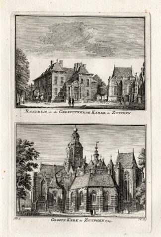 Antique Print-ZUTPHEN-NETHERLANDS-CHURCH-Spilman-1743