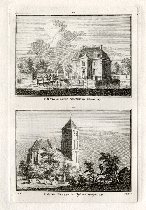, Antique Print-WINSEN-NIJMEGEN-NETHERLANDS-Spilman-1743, Pictura Antique Prints
