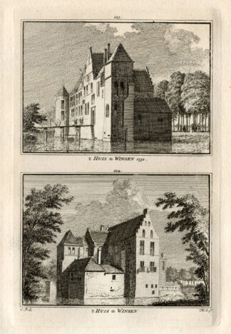 Antique Print-WINSEN-CASTLE-NETHERLANDS-Spilman-1743