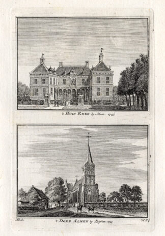 Antique Print-ALMEN-EEZE-NETHERLANDS-Spilman-1743