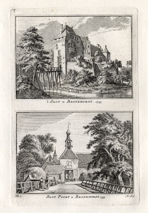 , Antique Print-BRONKHORST-NETHERLANDS-Spilman-1743, Pictura Antique Prints