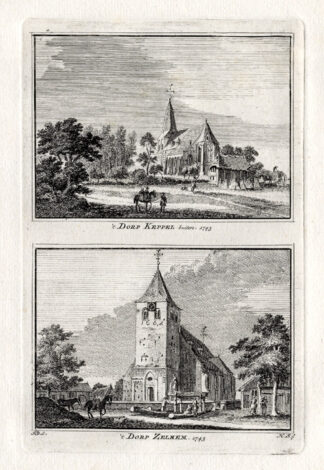 Antique Print-KEPPEL-ZELHEM-NETHERLANDS-Spilman-1743