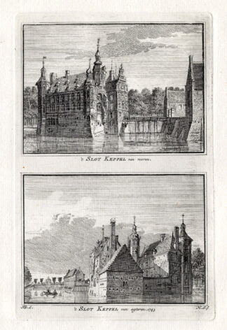 Antique Print-KEPPEL-CASTLE-NETHERLANDS-Spilman-1743