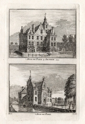 Antique Print-ARNHEM-DE PARK-NETHERLANDS-Spilman-1743