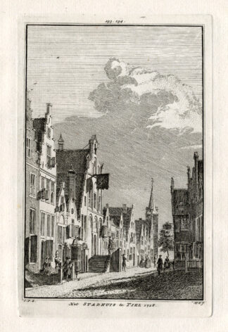 Antique Print-TIEL-CITY HALL-NETHERLANDS-Spilman-1743