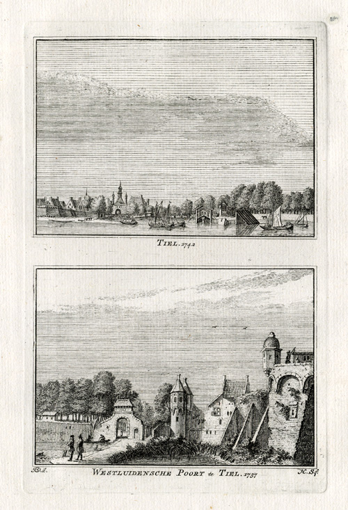 , Antique Print-TIEL-GELDERLAND-NETHERLANDS-Spilman-1743, Pictura Antique Prints