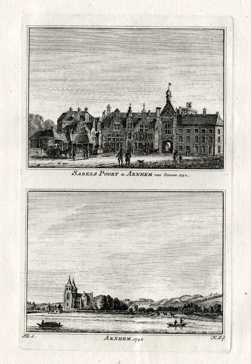 , Antique Print-ARNHEM-NETHERLANDS-Spilman-1743, Pictura Antique Prints