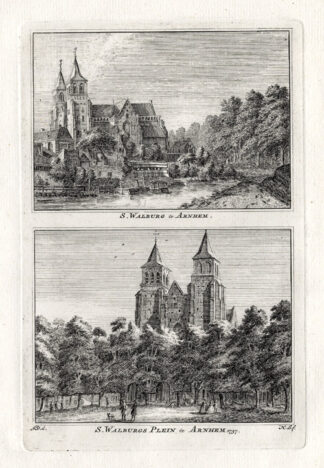 Antique Print-ARNHEM-WALBURG-NETHERLANDS-Spilman-1743
