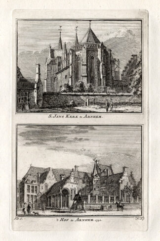 Antique Print-ARNHEM-JANSKERK-NETHERLANDS-Spilman-1743