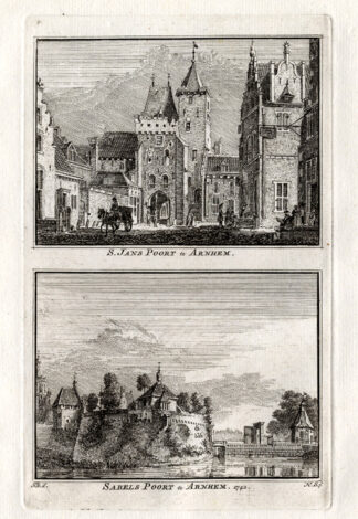 Antique Print-ARNHEM-JANSPOORT-NETHERLANDS-Spilman-1743
