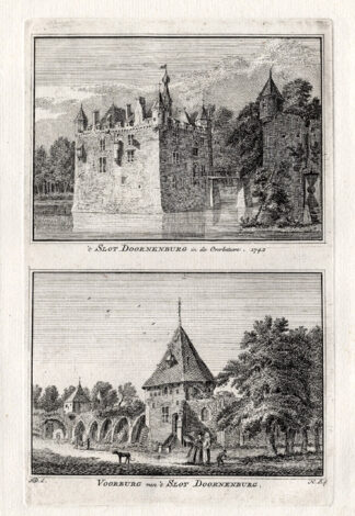 Antique Print-DOORNENBURG-NETHERLANDS-Spilman-1743