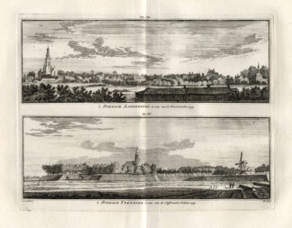 Antique Print-AARDENBURG-IJZENDIJKE-NETHERLANDS-Spilman-1743