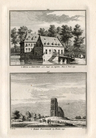 Antique Print-DRUTEN-PUIFLIJK-NETHERLANDS-Spilman-1743