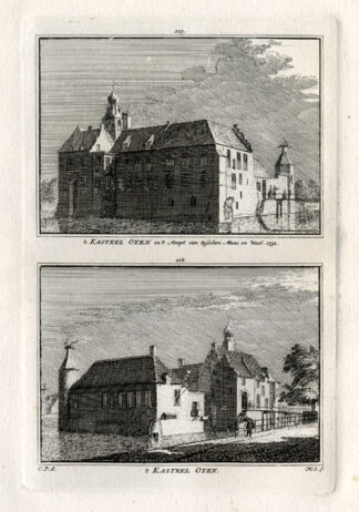 Antique Print-OIJEN-CASTLE-NETHERLANDS-Spilman-1743