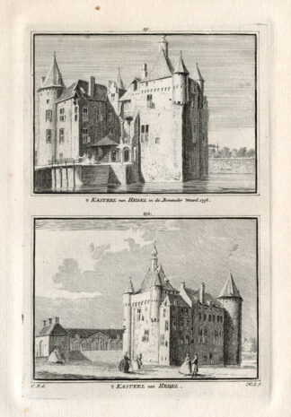 Antique Print-HEDEL-CASTLE-NETHERLANDS-Spilman-1743
