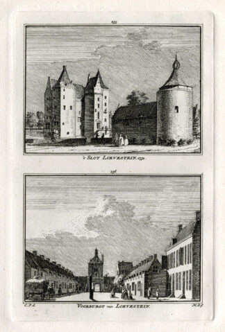 Antique Print-LOEVESTEIN-NETHERLANDS-Spilman-1743
