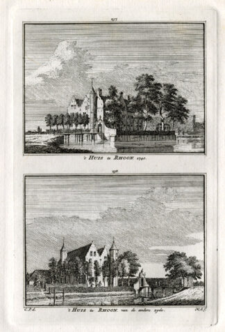 Antique Print-RHOON-CASTLE-NETHERLANDS-Spilman-1743
