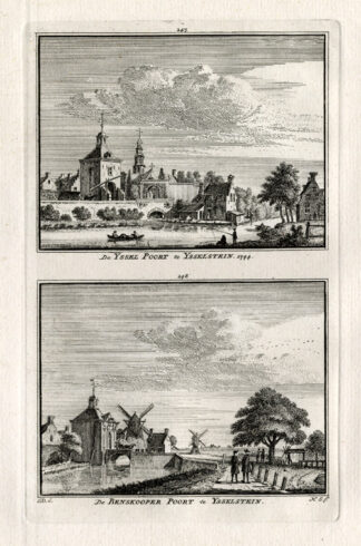 Antique Print-IJSSELSTEIN-NETHERLANDS-Spilman-1743
