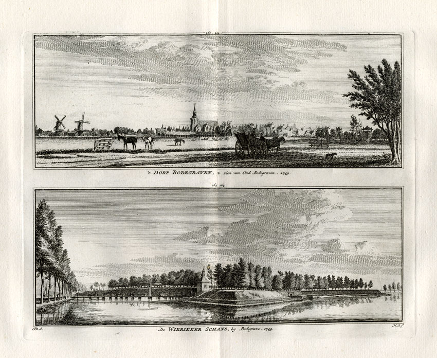 , Antique Print-BODEGRAVEN-NETHERLANDS-Spilman-1743, Pictura Antique Prints