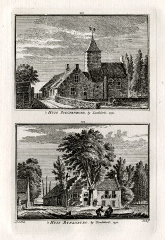 Antique Print-KOUDEKERK-CASTLE-NETHERLANDS-Spilman-1743