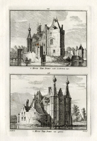 Antique Print-LEIDERDORP-DOES-NETHERLANDS-Spilman-1743