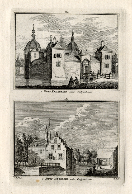 , Antique Print-OEGSTGEEST-NETHERLANDS-Spilman-1743, Pictura Antique Prints