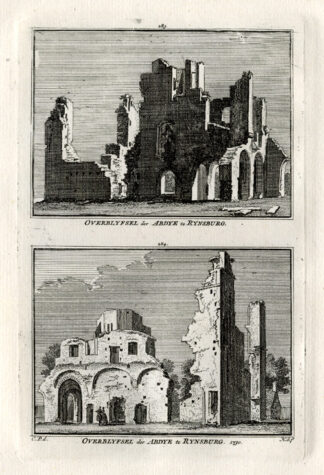 Antique Print-RIJNSBURG-ABDIJ-NETHERLANDS-Spilman-1743