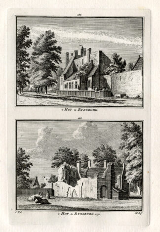 Antique Print-RIJNSBURG-COURT-NETHERLANDS-Spilman-1743