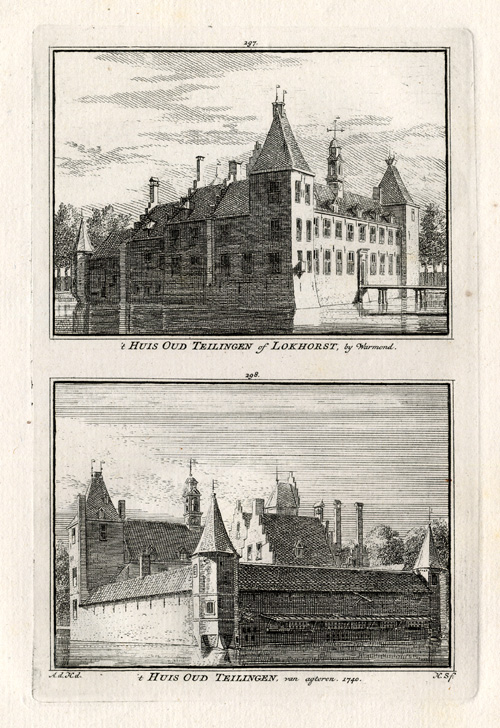, Antique Print-WARMOND-CASTLE-NETHERLANDS-Spilman-1743, Pictura Antique Prints