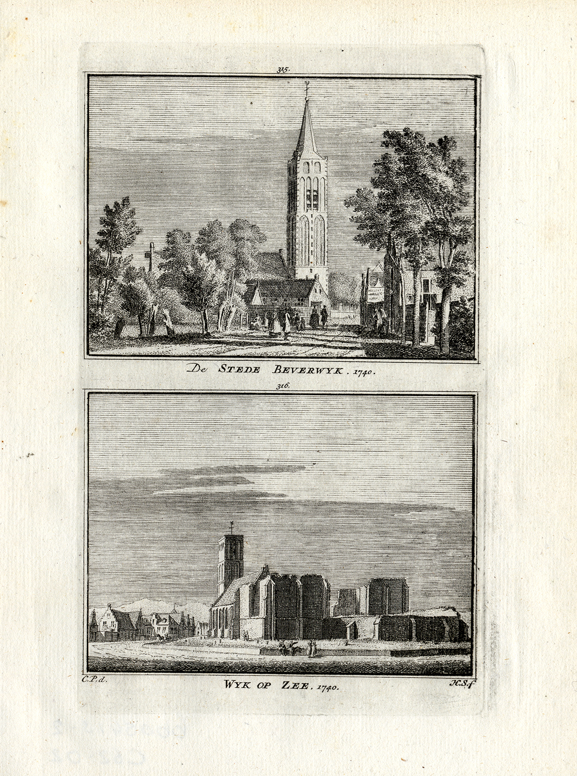 Bb05413 2 416x559 Antique Print-BEVERWIJK-NETHERLANDS-Spilman-1743